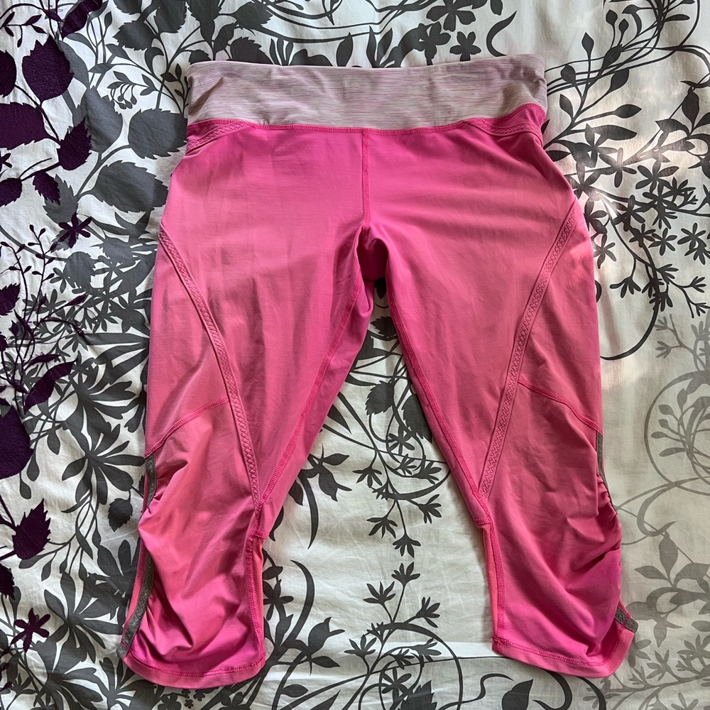 Lululemon Athletica Pink Capris